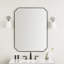 Rohe Flat Metal Beveled Wall Mirror-91083913-91084000