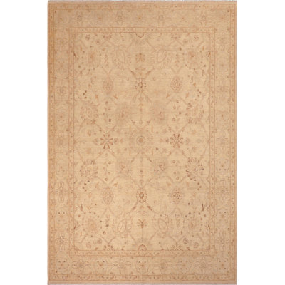 Classic Ziegler Genna Ivory Ivory Wool Rug - 8'2'' X 9'7''