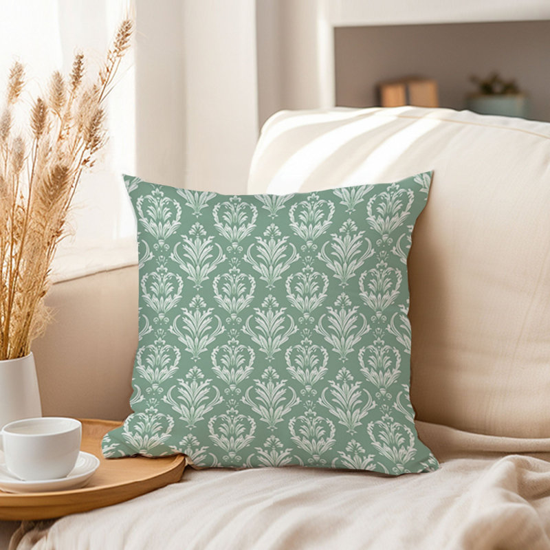 Abstract Green Pattern VI Patterns Modern, 16" H x 16" W