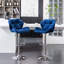 Tabouret de bar en velours à hauteur réglable et pivotant, ensemble de 2-253356964