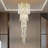 21 Lights Chandelier Crystal Dimmable Light Gold