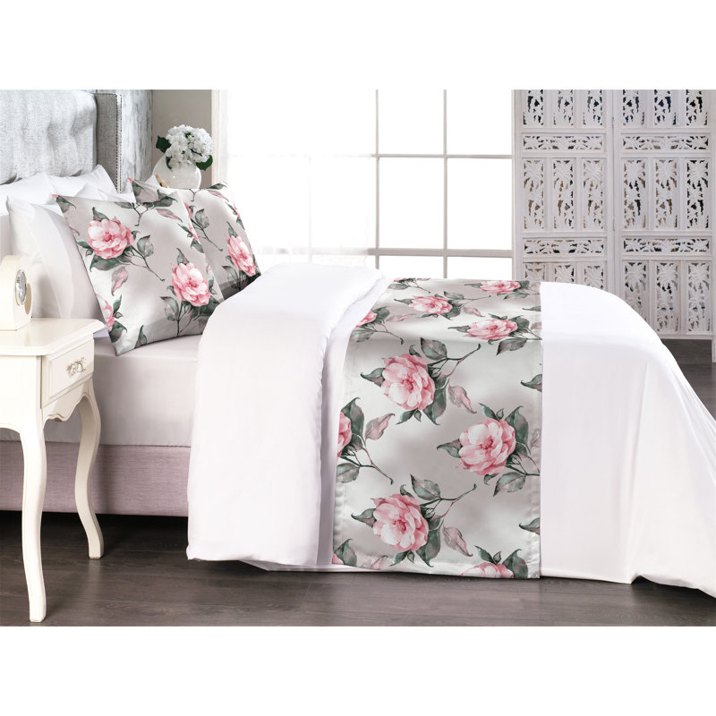 Ensemble de chemin de lit Ambesonne Floral Design Dreamy Boho, Très grand lit