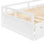 Lit de jour extensible en bois avec couchette, finition blanche-112610435