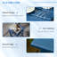 Table d'appoint carrée 15 po, table de bout d'extérieur Weather pour piscine, porche, balcon, porche bleu - balcon de patio, capacité de 110 lb