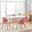 Chaise d'appoint rembourrée en velours Eurania-1191315542