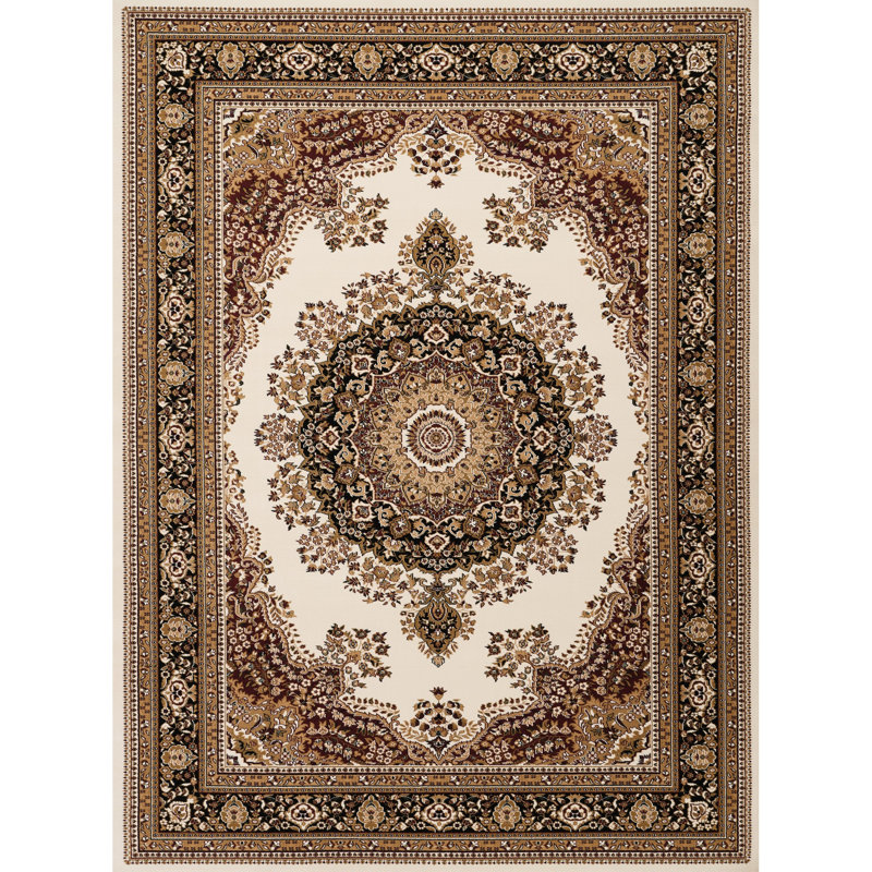 Medallion Area Rug, 24 In. X 36 In., Luxury Traditional Design, 100% Polypropylene With Jute Backing, Stain , & Pet For Nursery Multi Rug In Size, Ornate Soft And Polypropylene, Ideal Music Room