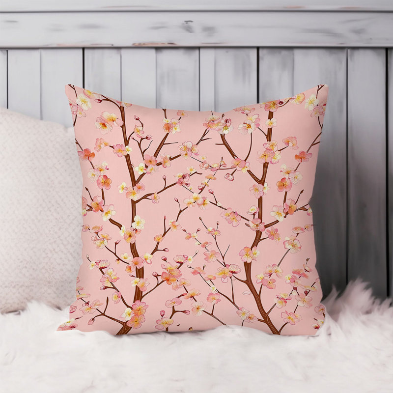 Botanical Sakura Cherry Blossom Tree I Asian, 18"H x 18"W