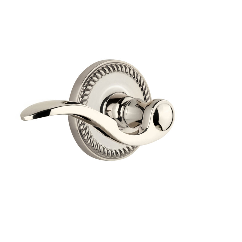 Grandeur Newport Rosette Passage avec levier Bellagio, 2-3/4", Nickel poli, Gaucher