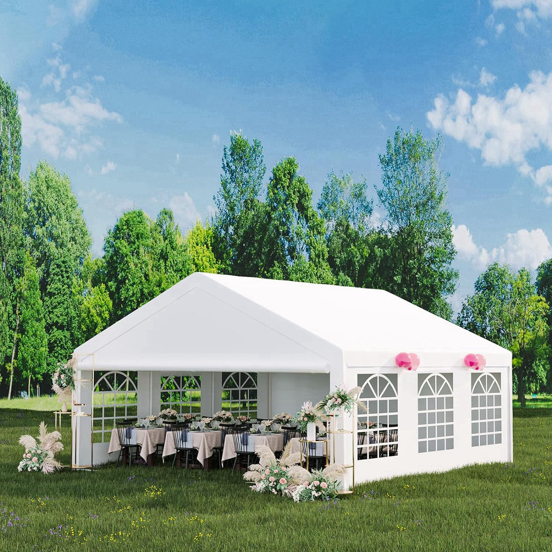 Euker Galvanized Steel Party Tent 