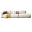 Canapé modulaire blanc en coton et lin-910383491