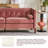 Haahris 69'' W Tuxedo Arm Upholstery Velvet Loveseat Sofa-1080060487