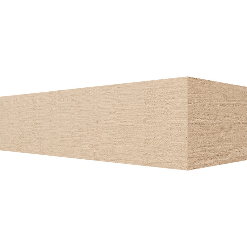 Block Block Woodgrain TimberThane Raider Tail, apprêté brun clair, H 4 po x l 16 po x P 6 po