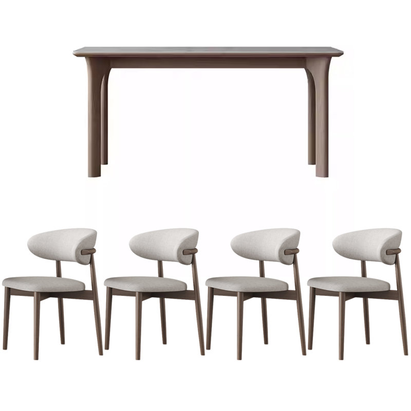 Ensemble de table de salle à manger Modern, H 29,52 po x L 55,11 po x l 31,49 po