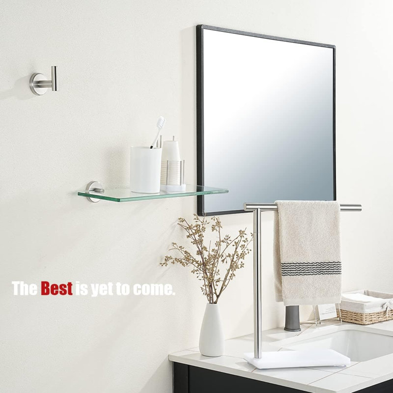 Dotty Stainless Steel Floating Shelf, Chrome