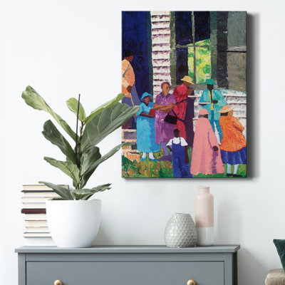 «Going to Church» par Dane Tilghman, reproduction d'art sur toile tendue