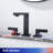 Widespread 2-handle Bathroom Faucet with Drain Assembly-88327112