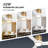 Metal Pole White Abs Fan Blade Modern Small Concave Duplex Ceiling Fan Light With Dc Motor And Remote Control, Suitable For Bedroom, Living Room, Office And Other Places.