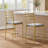 Counter Height Bar Stools with PU Upholstered Seat and Metal Frame for Kitchen Island, Counter Bar, Dining Room-857902812-857902813-857902784