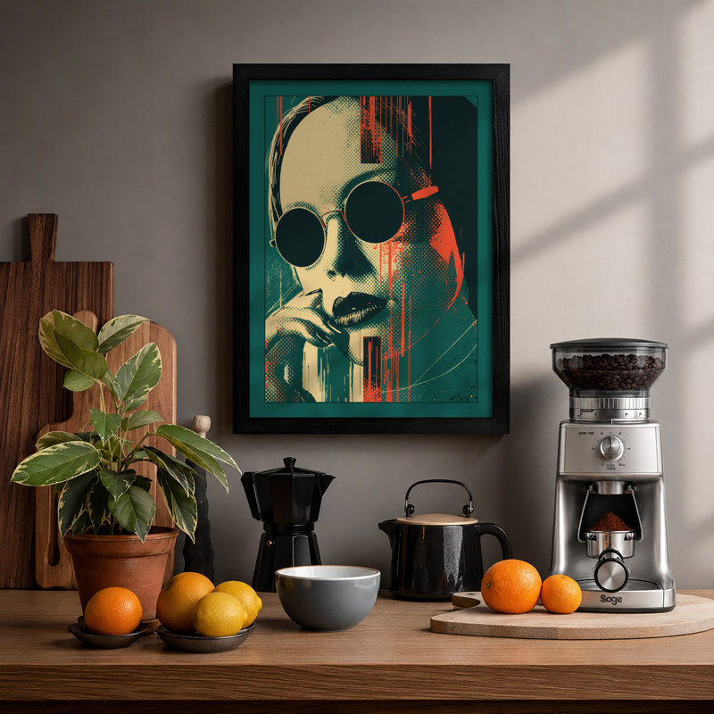 Urban Gaze Pop Art - Print, A1 - 84.1 x 59.4 cm, Black