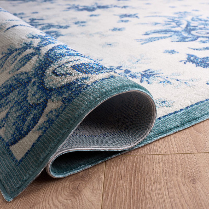Aria Performance Floral Indoor Rug, 5'-1" X 7'-3" Rectangle