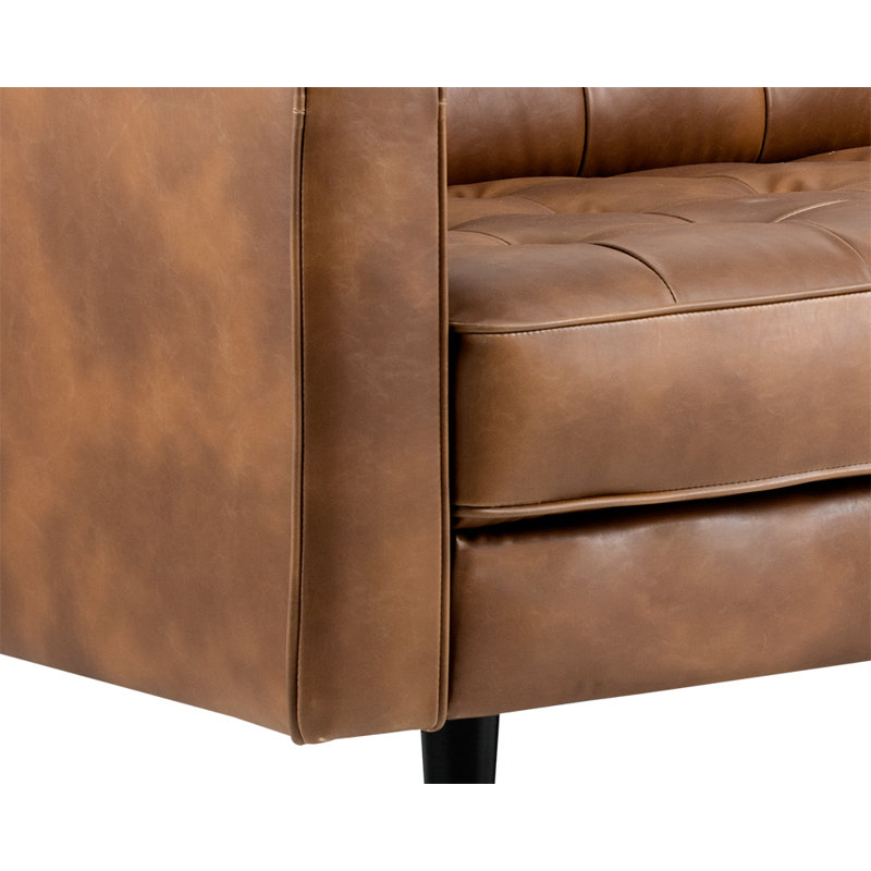 5West Sofa, Tan Faux Leather