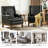Ariston Genuine Leather Wingback Club Chair with Solid Wood Leg-990014430