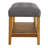 Warwickshire Wood Upholstered Storage Bench with Slatted Shelf-2028736825-2028736822