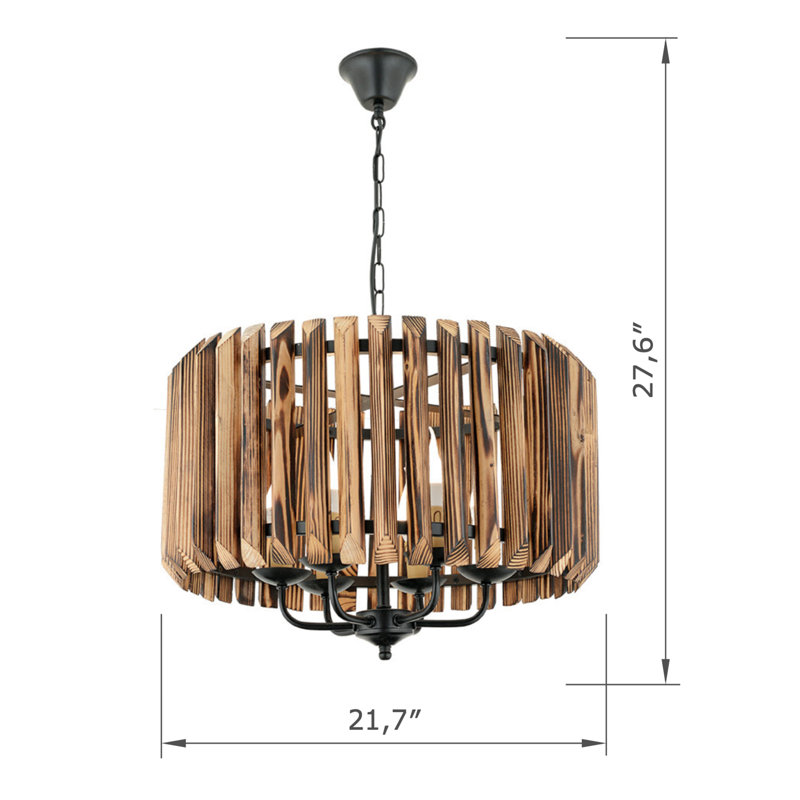Luminaire suspendu cylindrique à hauteur réglable
