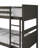 Lorain Twin Over Twin Solid Wood Standard Bunk Bed-223613668