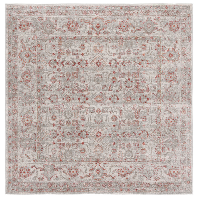 Kolene Vintage Tabriz Performance Oriental Rug, Round 6'7"