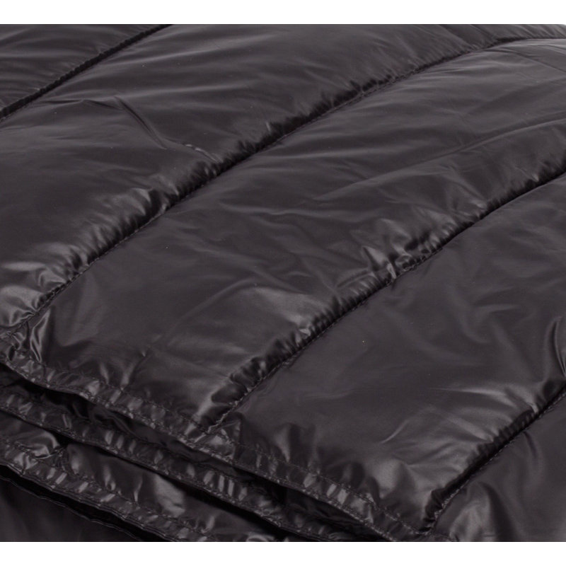 Quilted Throw Blanket, Queen, Black