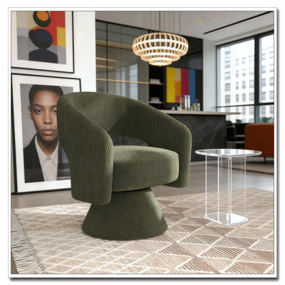 Fauteuil demi-tonneau, fauteuil d'appoint pivotant
