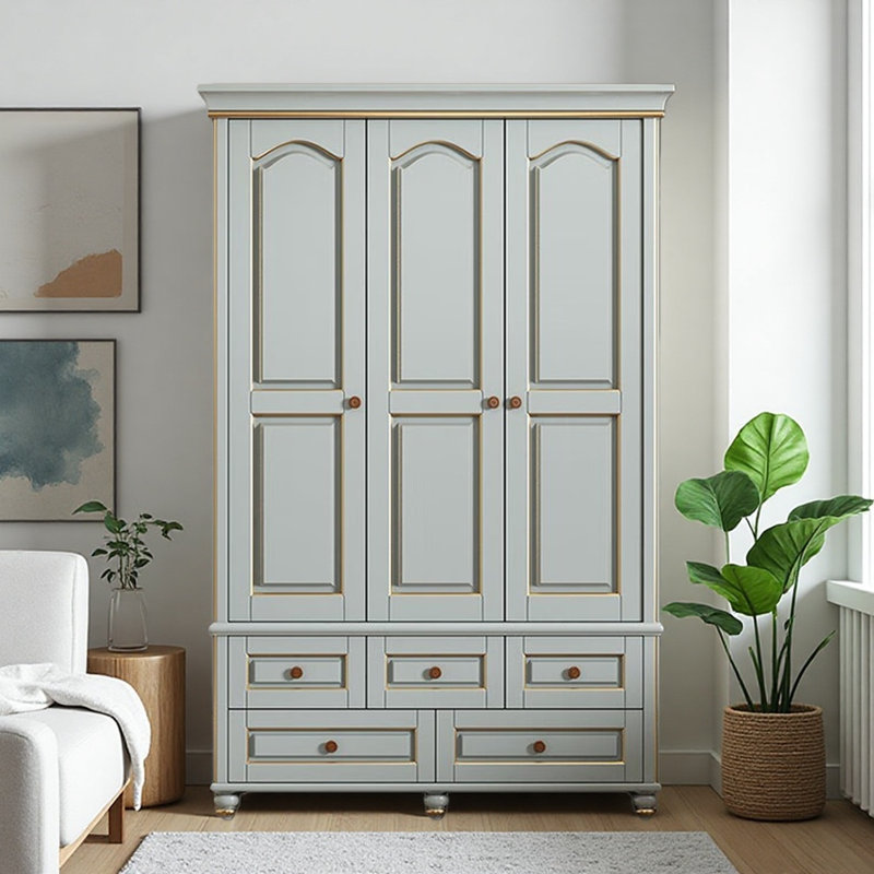 Armoire moderne, simple et luxueuse gris clair