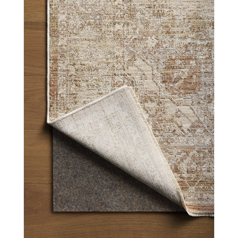 Loloi Kahmel Natural / Clay Area Rug, Rectangle 11'6" x 15'6"