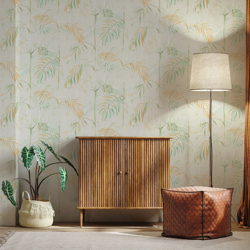 Andonia Floral Wallpaper Double Roll, Sage