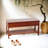 Solid Wood Shoe Bench With Storage In Cherry Style Finish - 35.5" X 13" 18" And Stylish For Entryway Versatile Strong Build Practical-1979016934