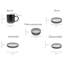 Nordic Fjord Piece Porcelain China Dinnerware Set - Service for 2