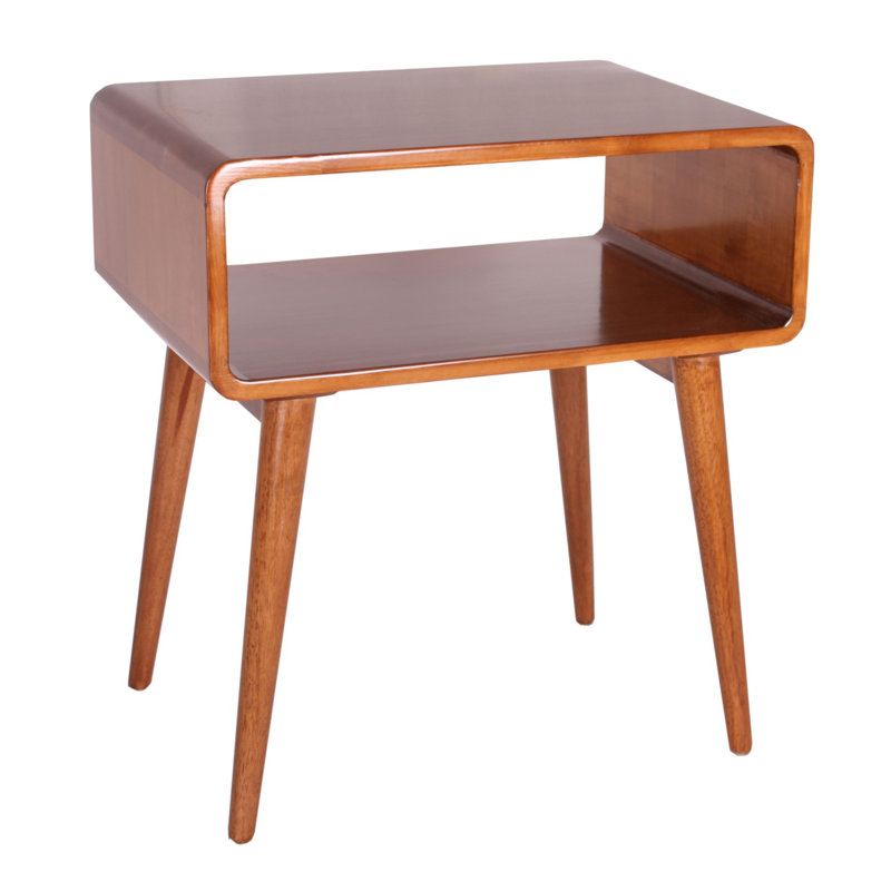 Solid Wood End Table, Natural