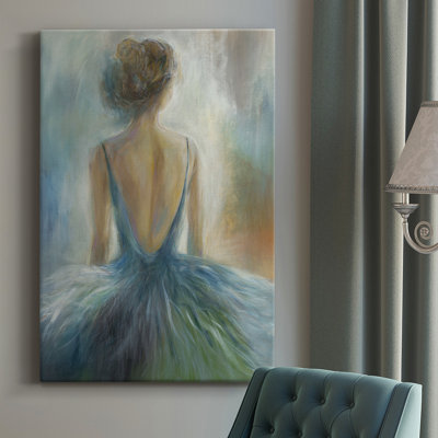 «Lady in Blue», reproduction sur toile tendue