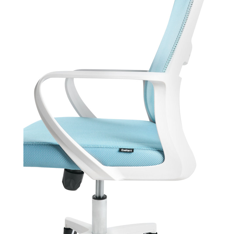 Office Chair with Headrest, Light Blue