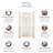 SaraMar 36 W 36 D 96 H Glue Up Solid Surface Wall