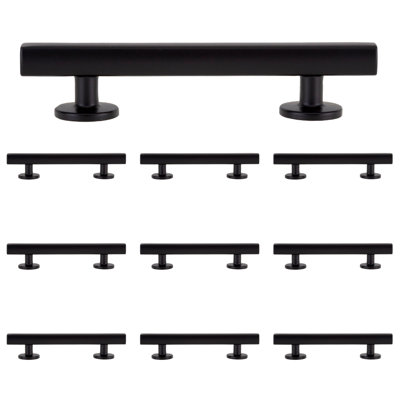 Flynn 3-1/2" Matte Black Bar Pull Multipack