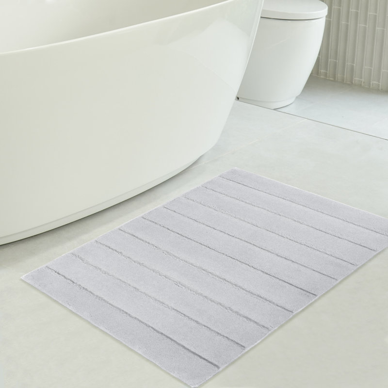 Tapis de bain antidérapant, Gris clair