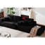Canapé d'angle Cloud 104 po avec méridienne en L, poches latérales, assise profonde, mousse haute résilience moelleuse, soutien à ressorts, aucun assemblage requis, pour un confort optimal au salon. Revêtement en velours côtelé de qualité, style moderne et modulaire, luxe.