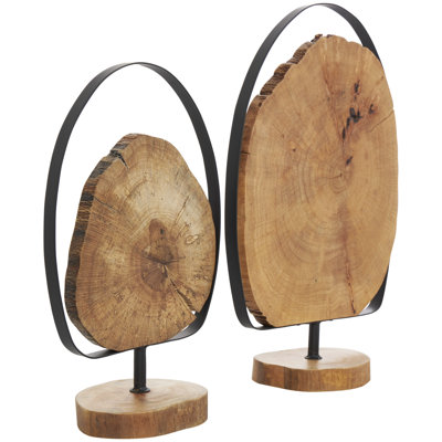 2 Piece Garda Geometric & Shapes Sculpture Set