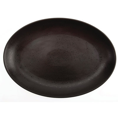 Lava Oval Platters, 14 1/2", by Luzerne