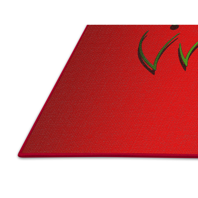 Tapis de noël zone rouge, Rectangle 2 pi x 4 pi