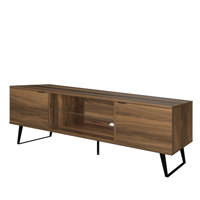 Kaamilya 71'' TV Stand for TVs up to 80", Brown Wood