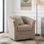 Fauteuil demi-tonneau pivotant en similicuir-2050331423