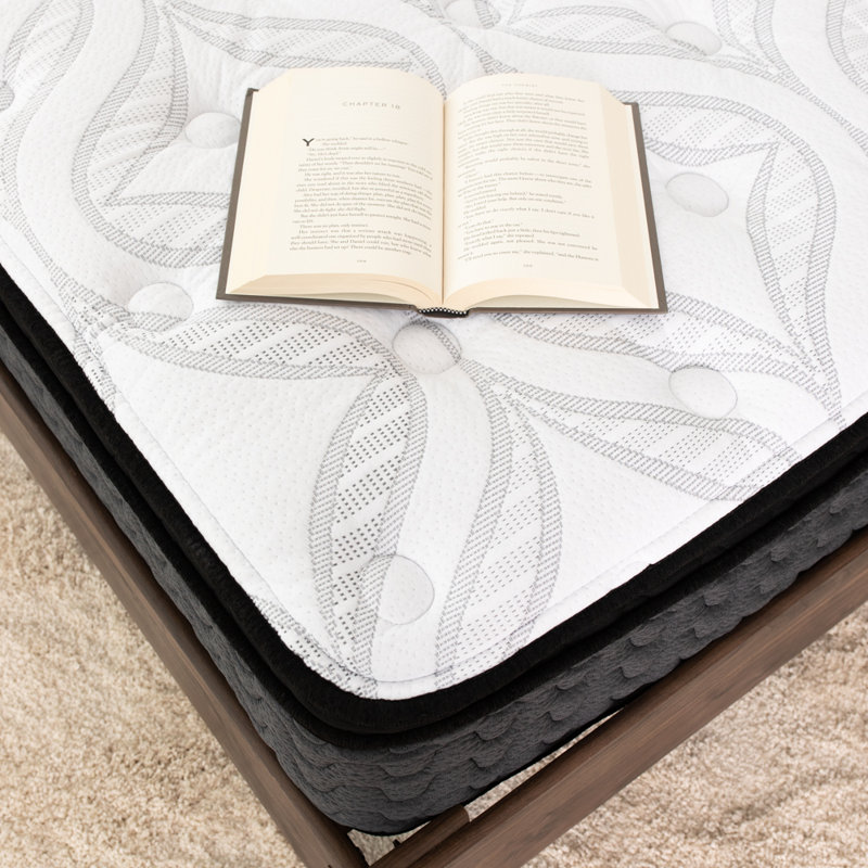 Matelas hybride, Double, Bleu, 12"